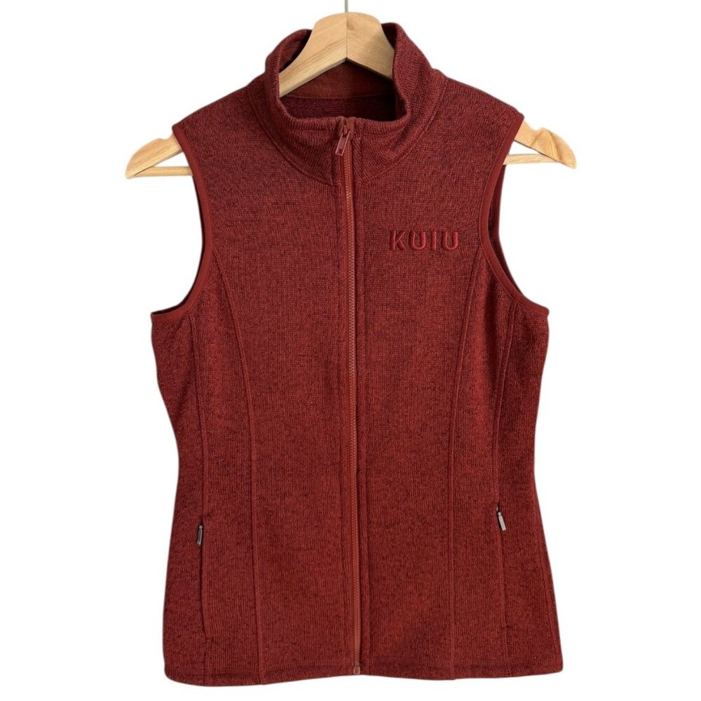 Kuiu Base Camp High Loft Sweater Knit Vest‎ Red XS Outdoors Hiking Camping